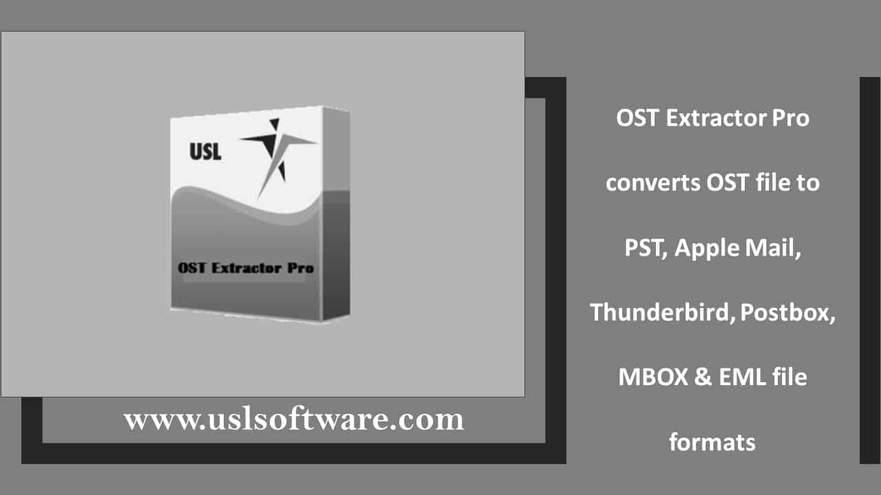 OST to PST Converter, that works with Mac & Windows