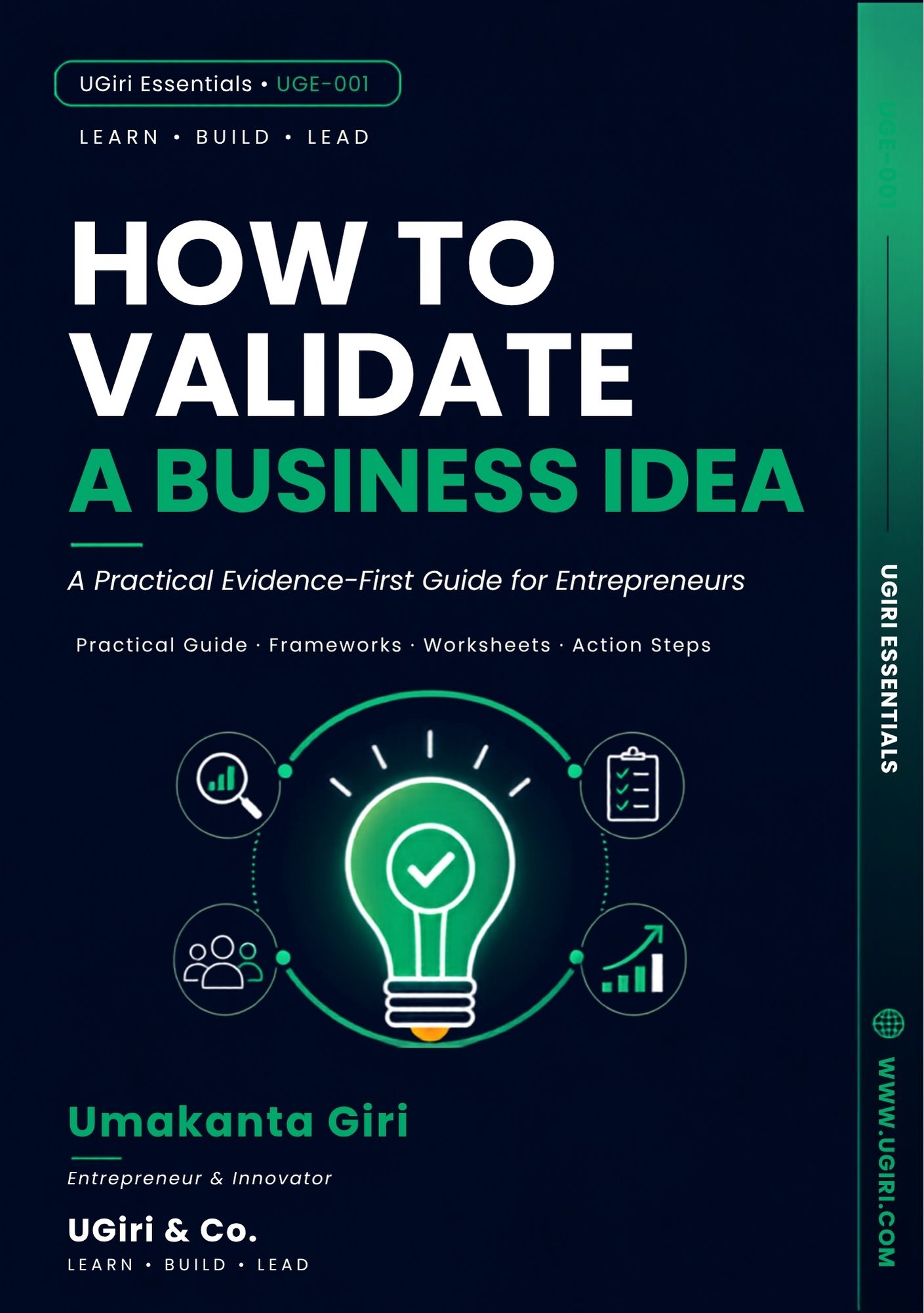 How to Validate a Business Idea by Umakanta Giri – UGiri Essentials UGE-001 book cover